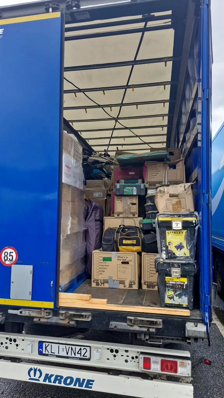 Przeprowadzka Anglia-Polska - realne zdjęcie z transportu, zdjęcie 3